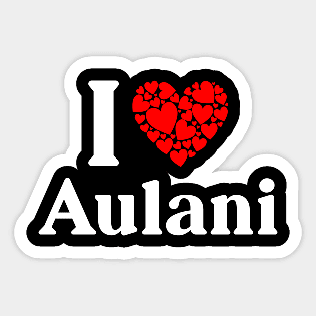 Aulani Heart - I Love Aulani Sticker by Red Dirt